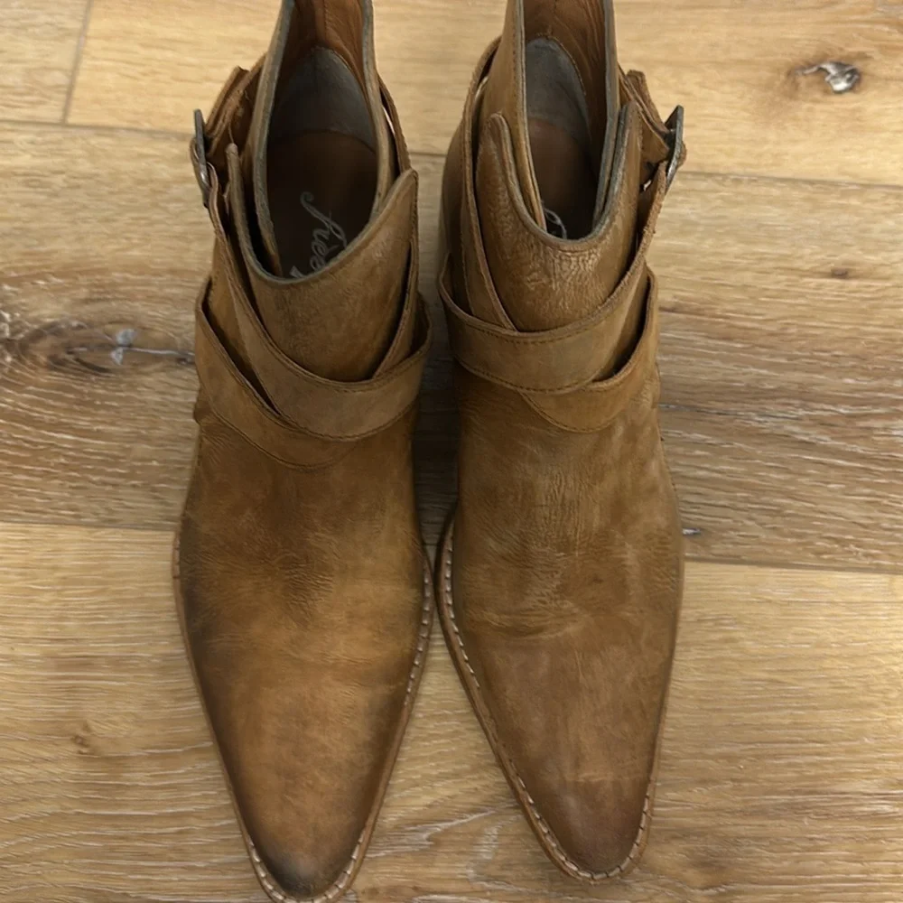 Free People Booties Back Loop Ankle size 7.5 EU size 38